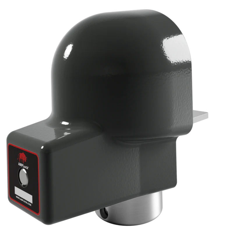 AMPLock BRA - Heavy Duty Trailer Ball Coupler Lock with Round Edges