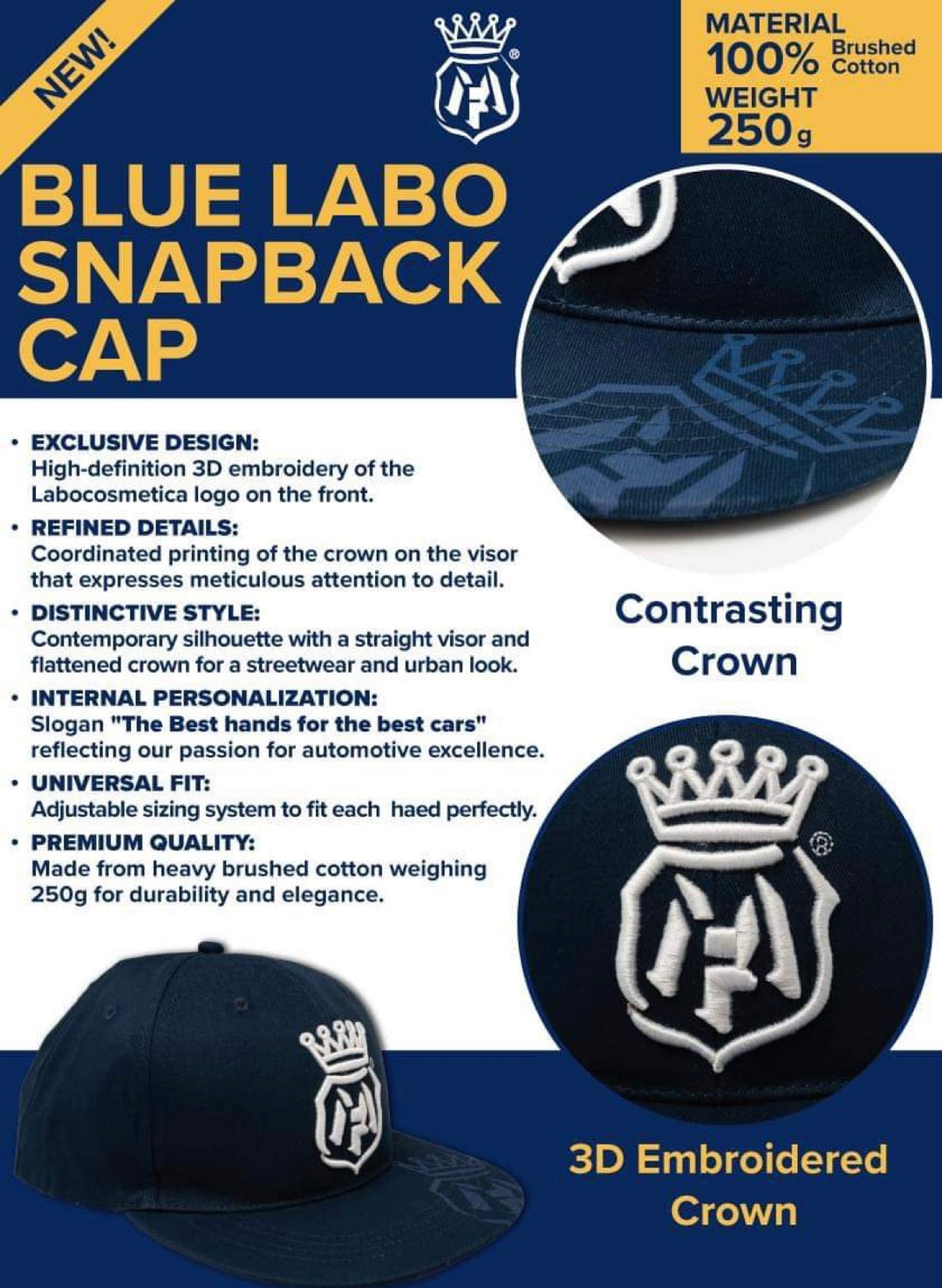 Labocosmetica Snapback Cap - Casquette Snapback