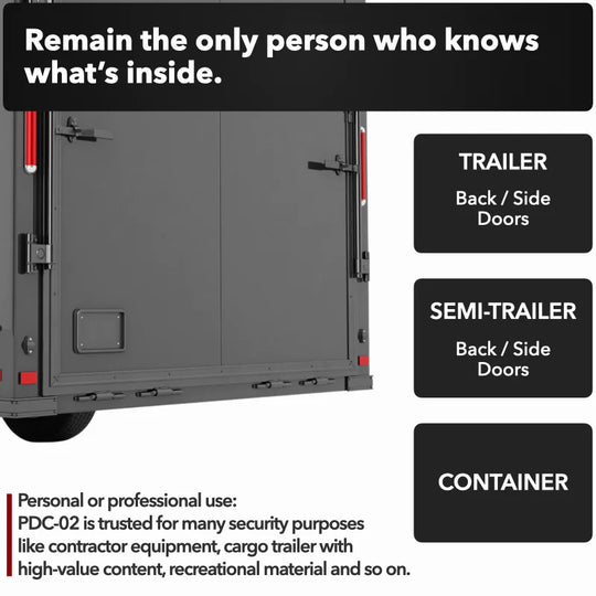 AMPLock PDC02 - Heavy Duty Lock for Trailer Back and Side Doors