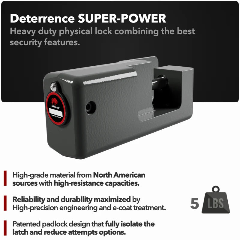 AMPLock PRD - Heavy Duty Lock for Truck Trailer Roll-Up Style Doors ONLY