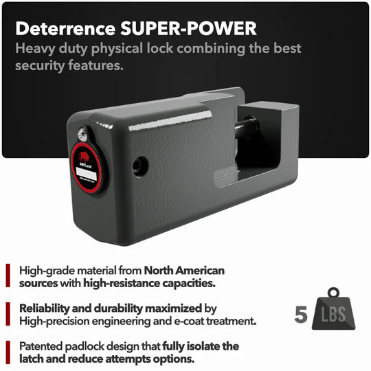 AMPLock PRD - Heavy Duty Lock for Truck Trailer Roll-Up Style Doors ONLY