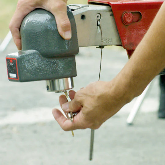 AMPLock BRA - Heavy Duty Trailer Ball Coupler Lock with Round Edges