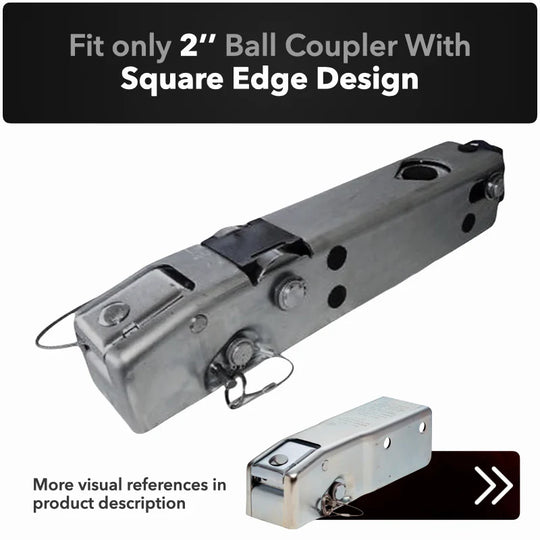 AMPLock BRU - Heavy Duty Boat Trailer Lock with Square Edge