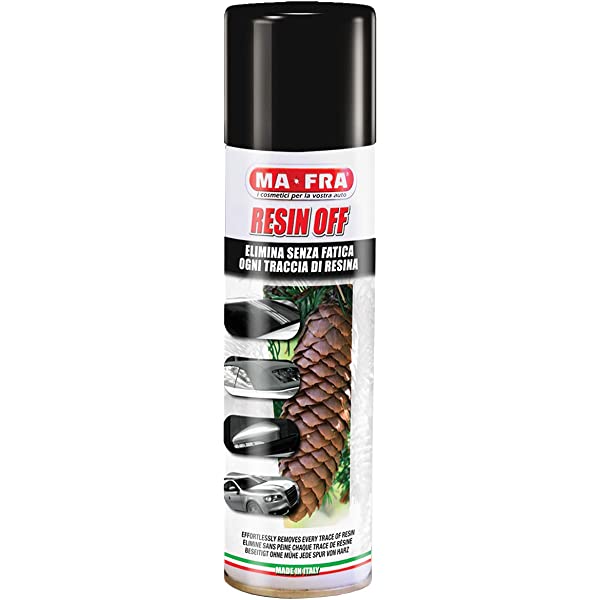 Eliminates resin and tree sap